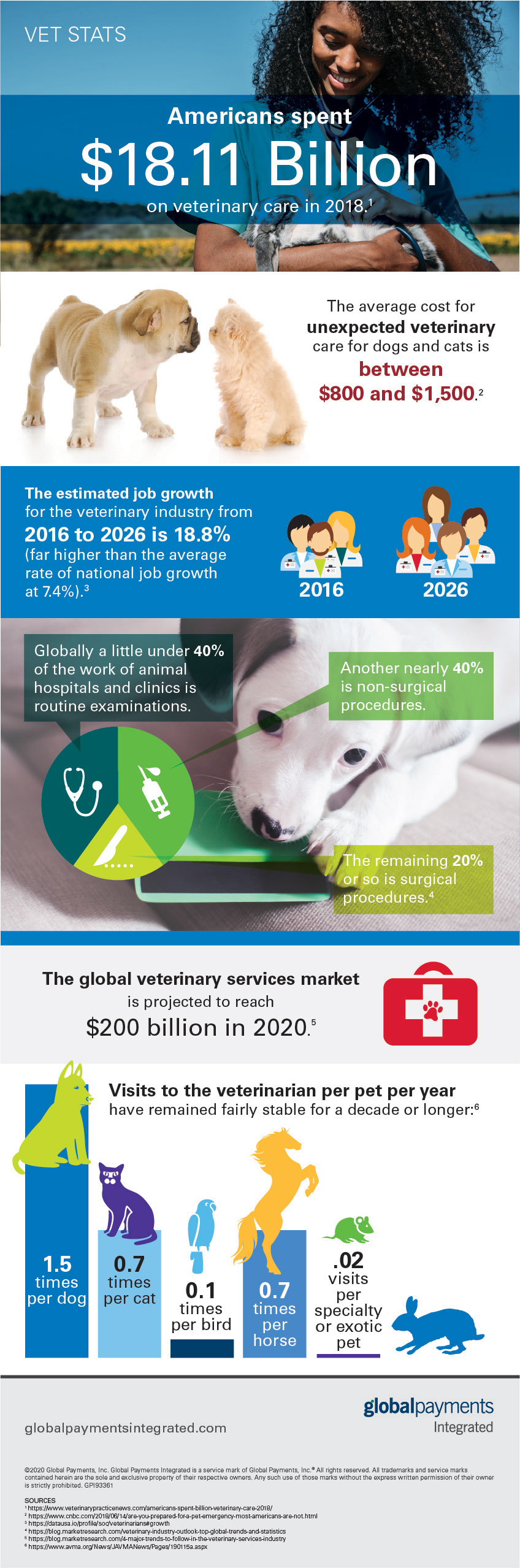 Veterinary Payment Statistics Infographic