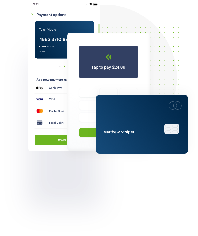 credit card illustration from Global Payments Integrated