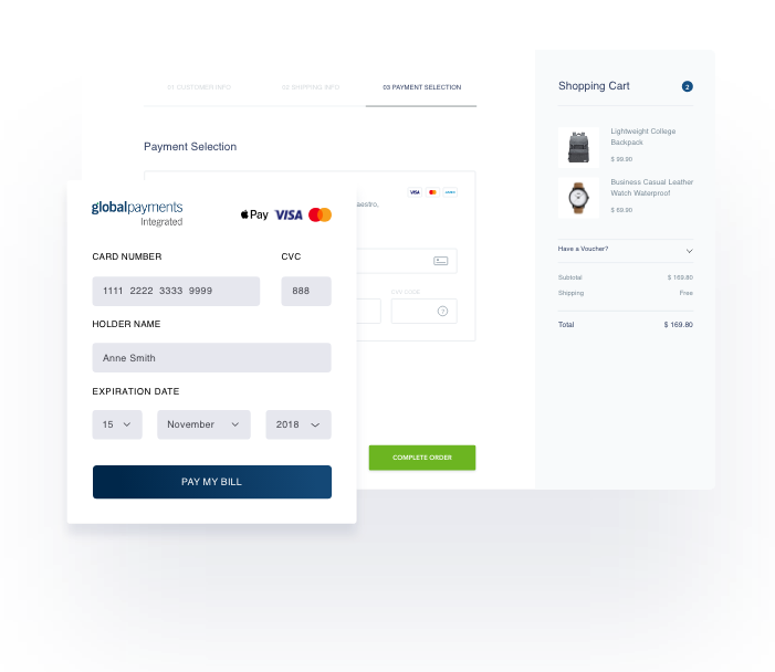 ecommerce payment illustration from Global Payments Integrated