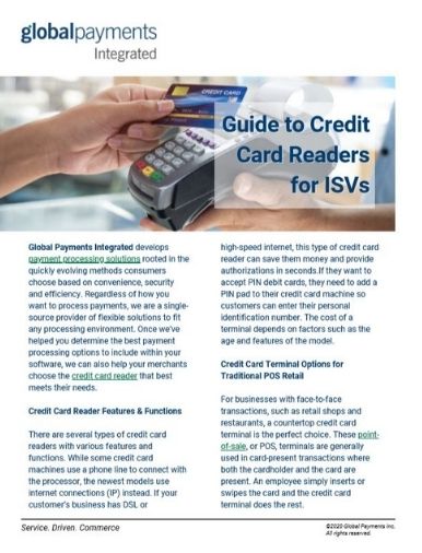 Image of Guide to Credit Card Readers for ISVs eguide