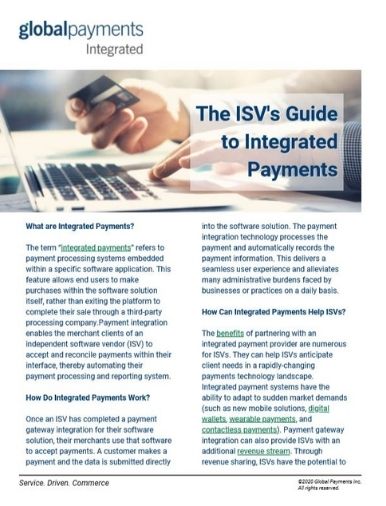 Image of The ISV's Guide to Integrated Payments eguide