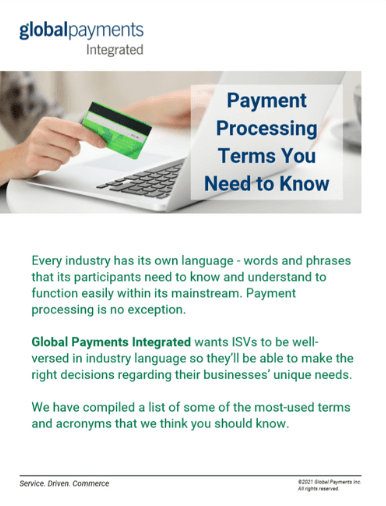 Screenshot of the first page of the Payment Processing Terms You Need to Know whitepaper