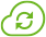 green cloud refresh icon