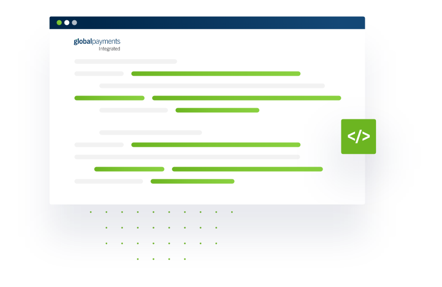 Developer Resources - Header illustration  from Global Payments Integrated