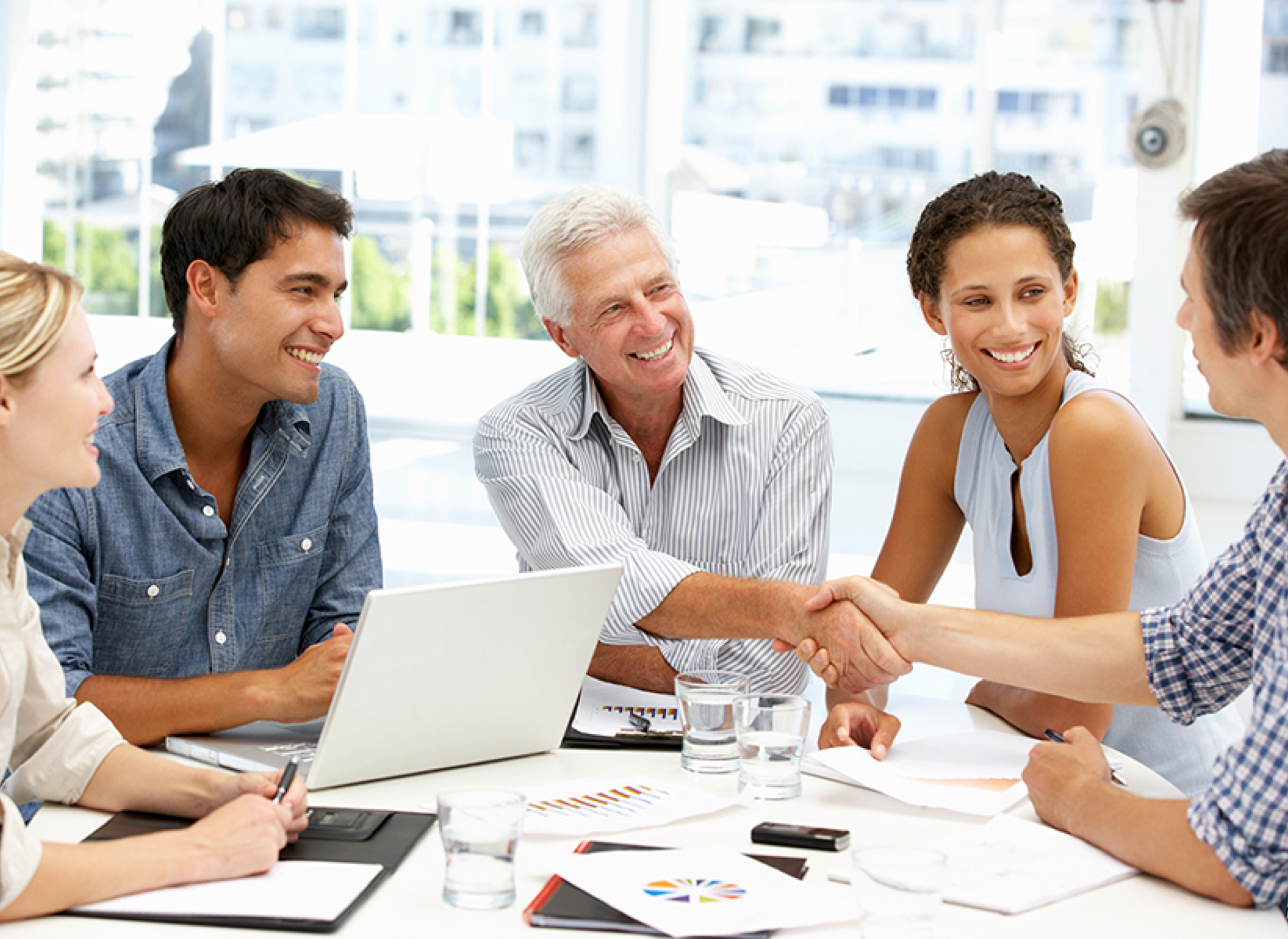 professional meeting in a conference room
