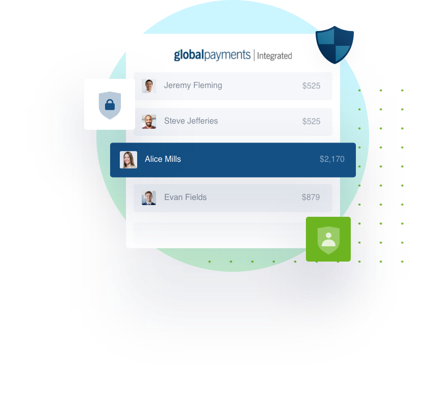 PCI compliance secure payment processing illustration from Global Payments Integrated