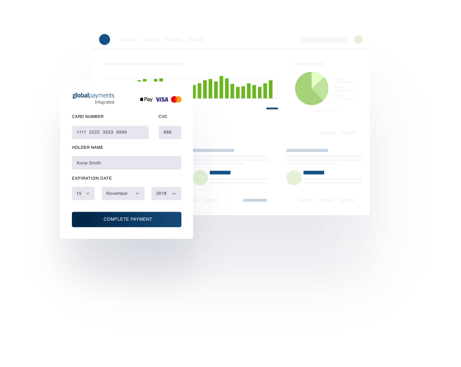 deployed applications payment processing software illustration from Global Payments Integrated