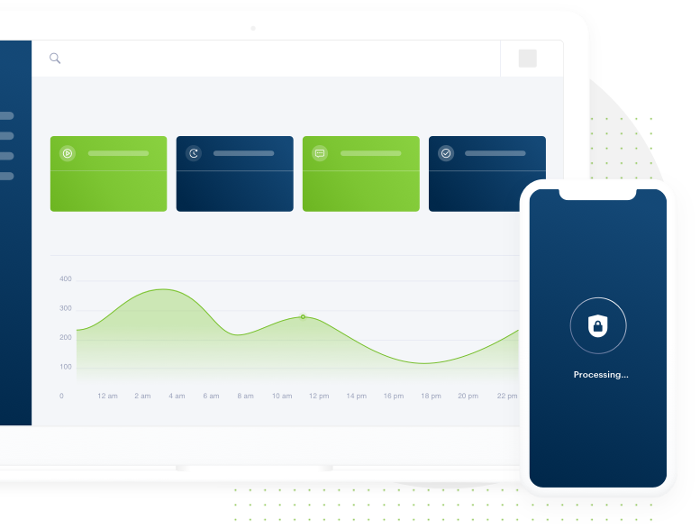 secure credit card payment illustration from Global Payments Integrated
